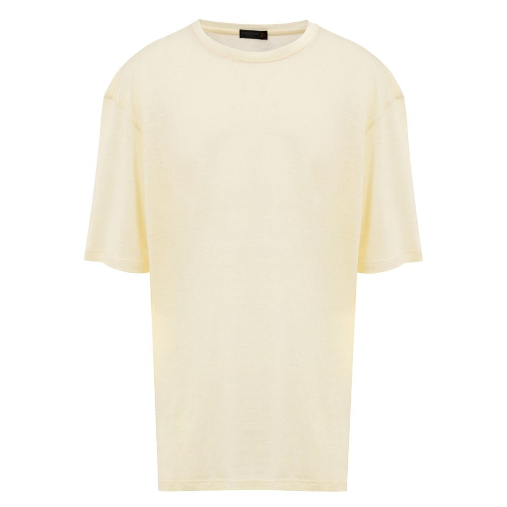 Corneliani Yellow Linen T-Shirt LUNESCAPE