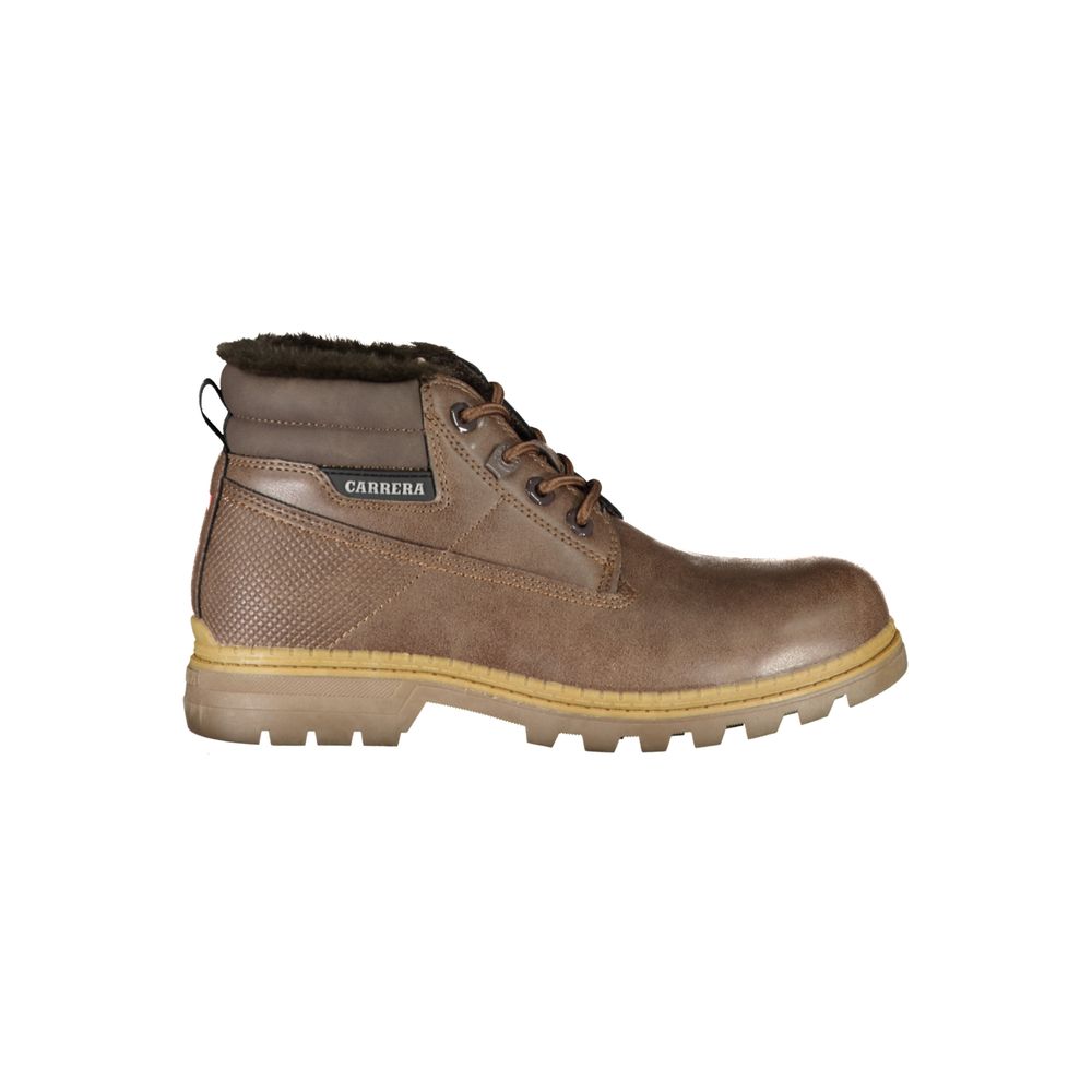 Carrera Chic Lace-Up Boots with Contrast Details LUNESCAPE