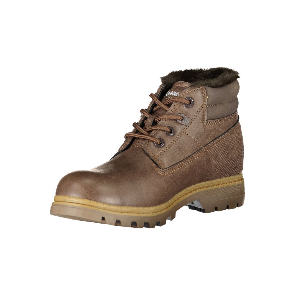 Carrera Chic Lace-Up Boots with Contrast Details LUNESCAPE