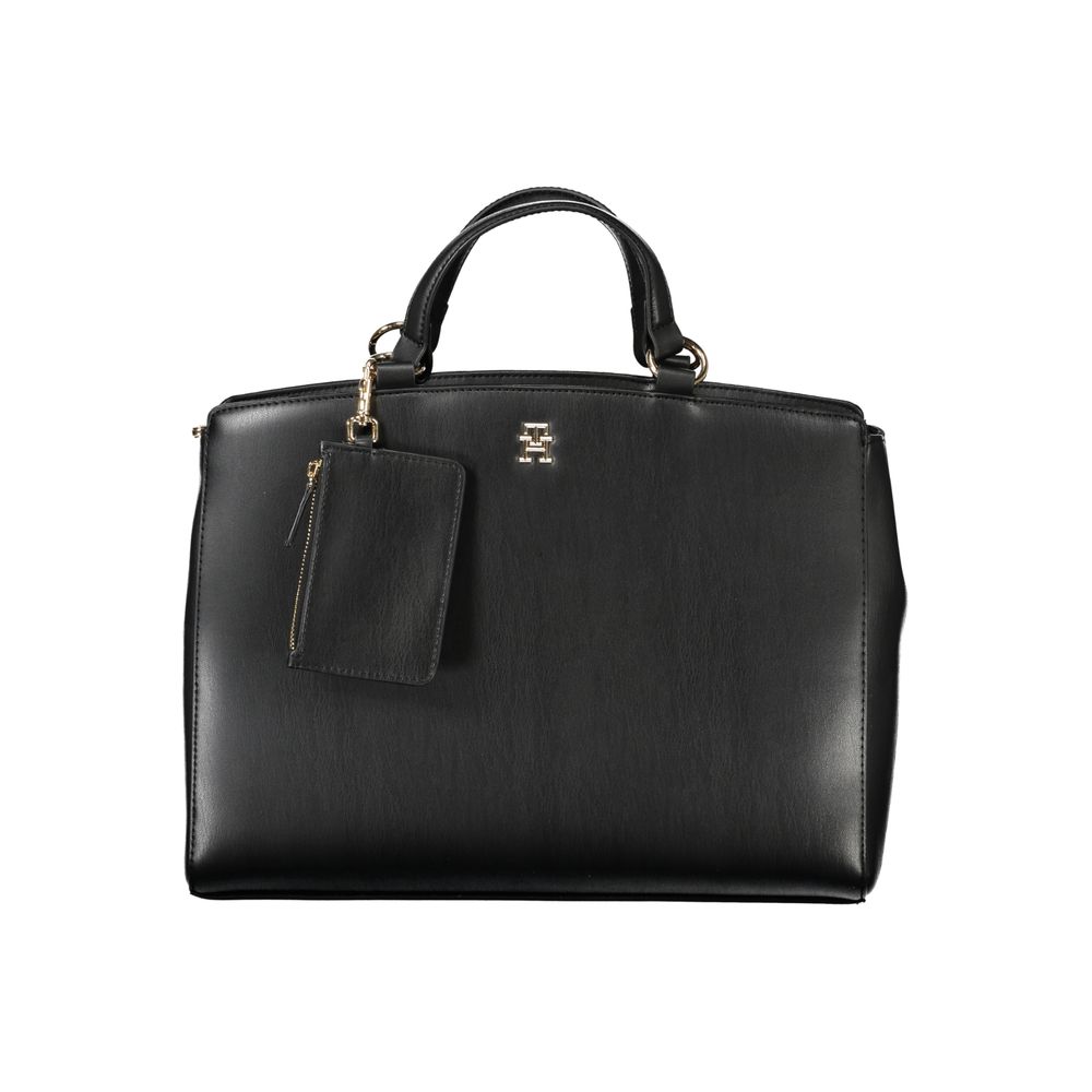 Tommy Hilfiger Black Polyethylene Women Handbag LUNESCAPE