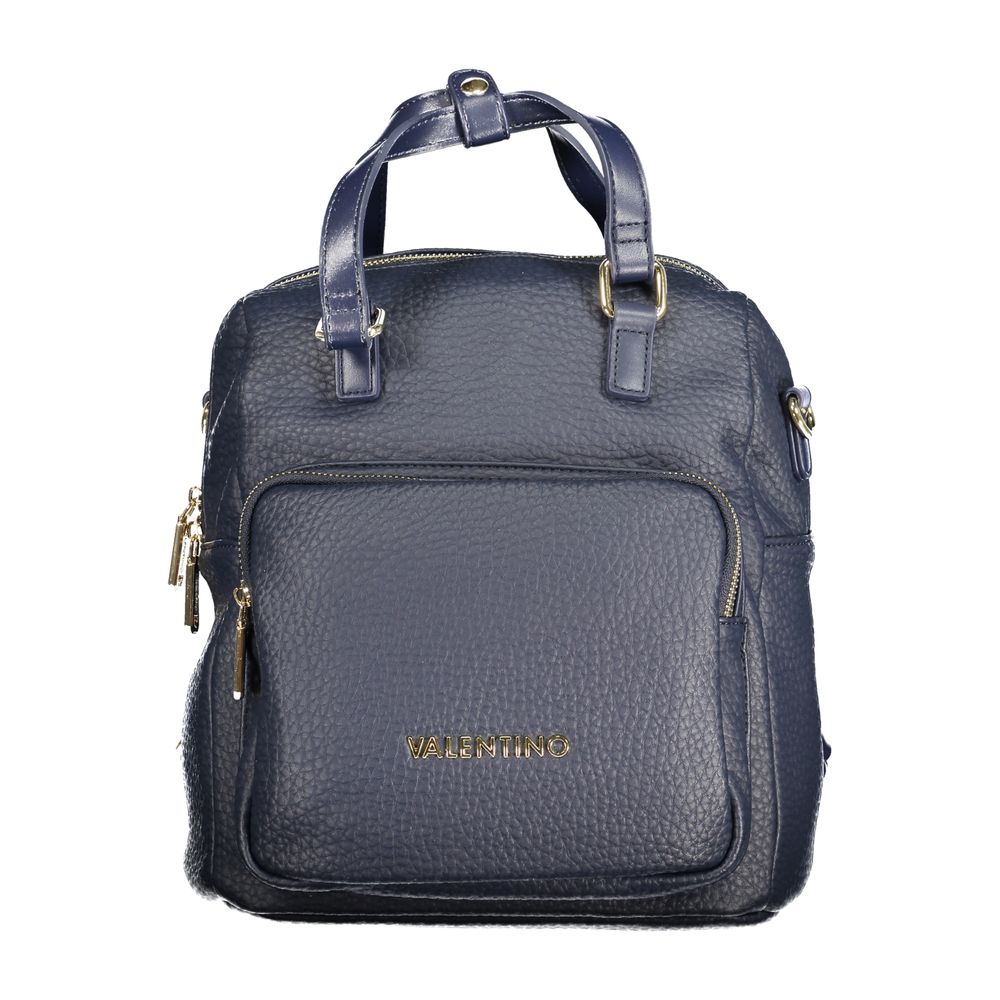 Mario Valentino Blue Polyurethane Women's Backpack