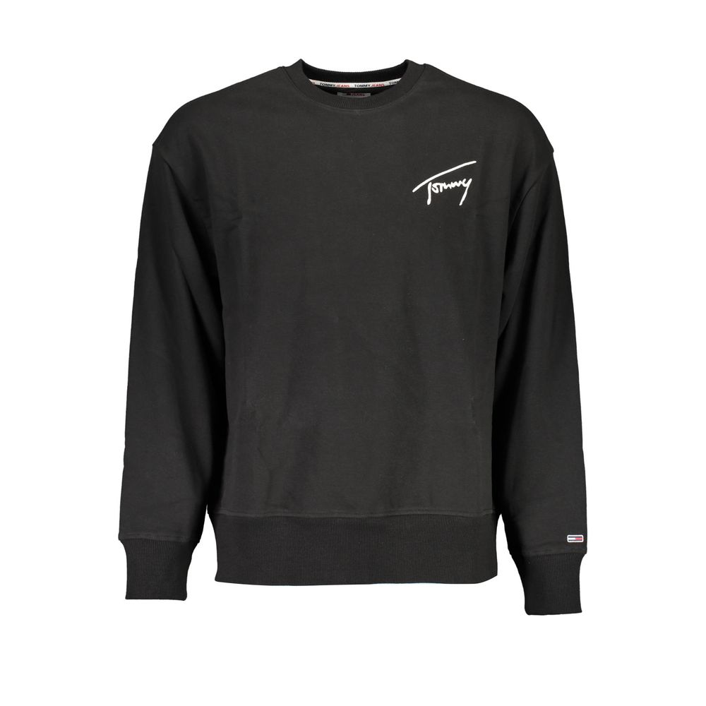 Tommy Hilfiger Black Cotton Men Sweater LUNESCAPE