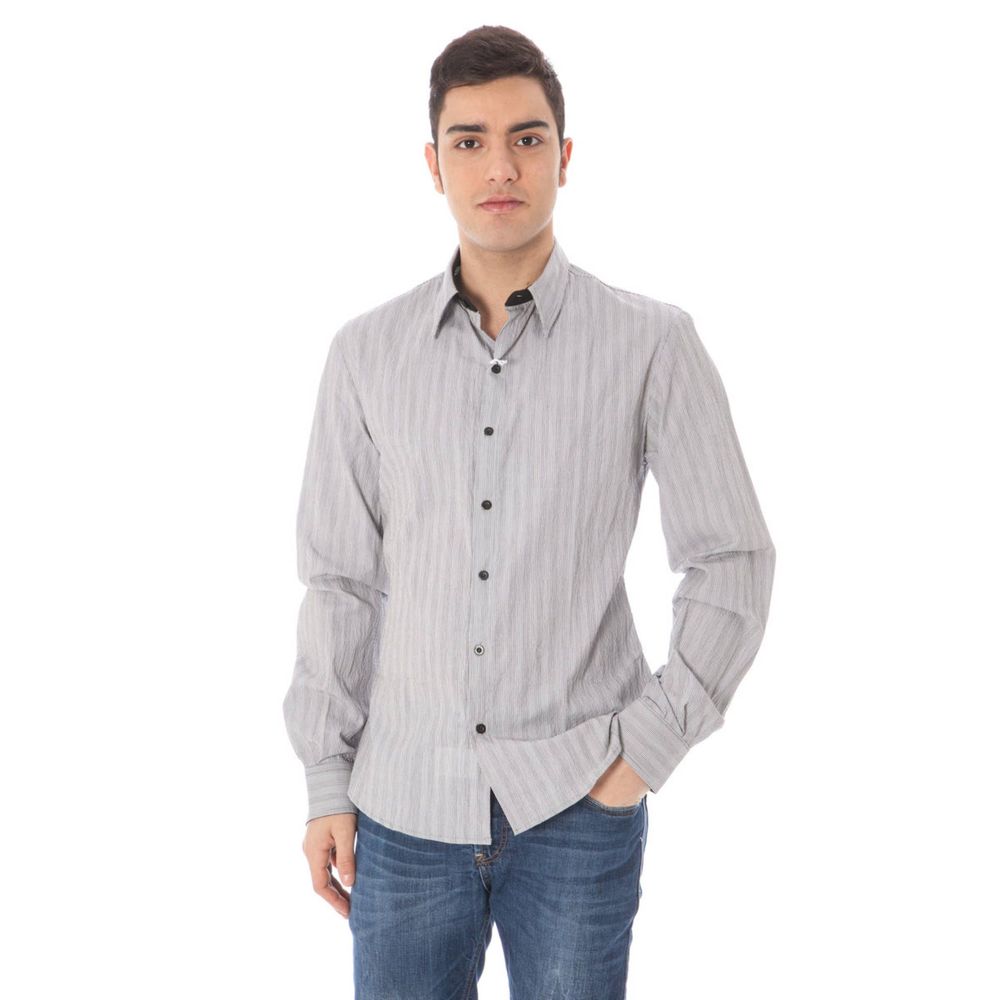 Costume National White Cotton Men Shirt LUNESCAPE