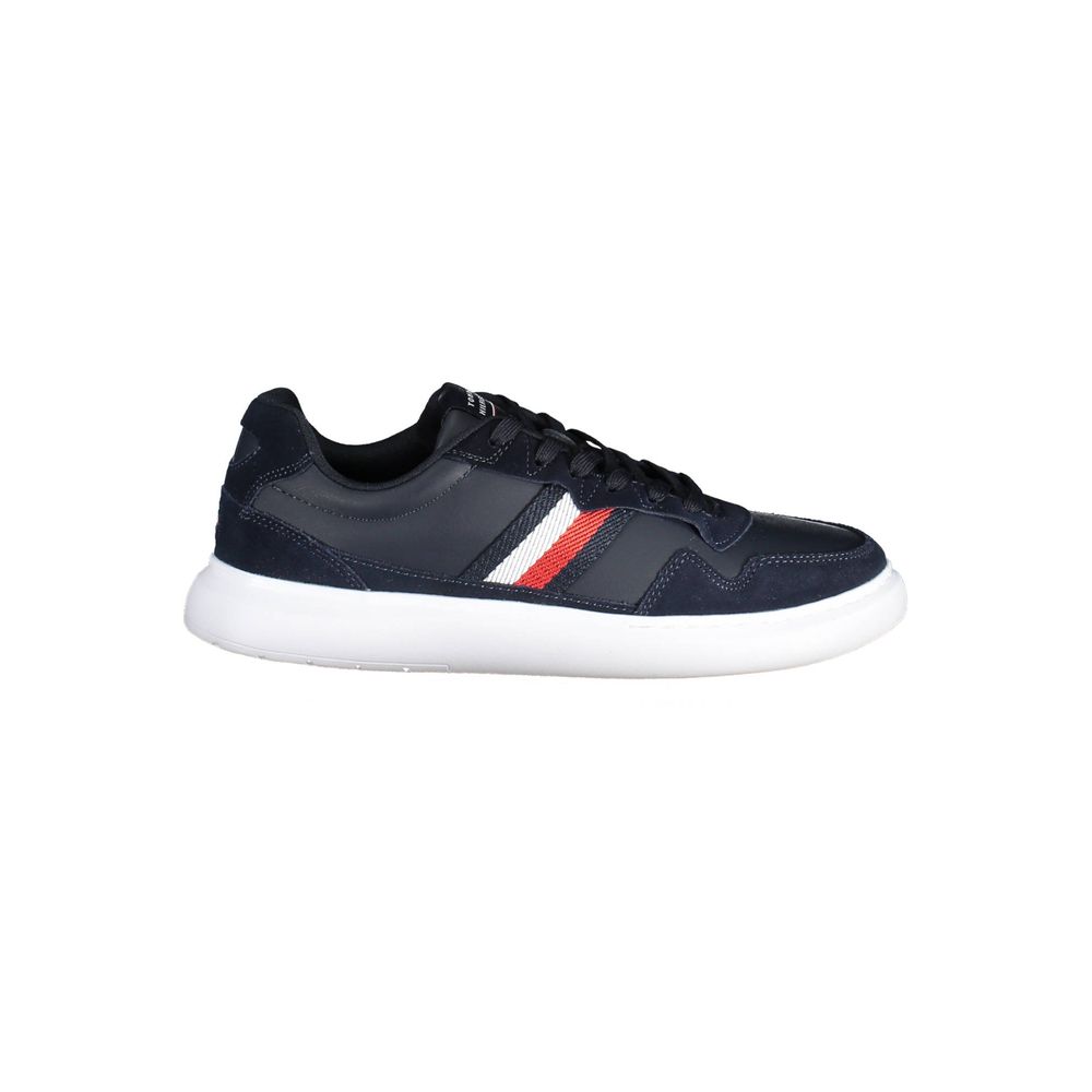 Tommy Hilfiger Blue Leather Men Sneaker LUNESCAPE