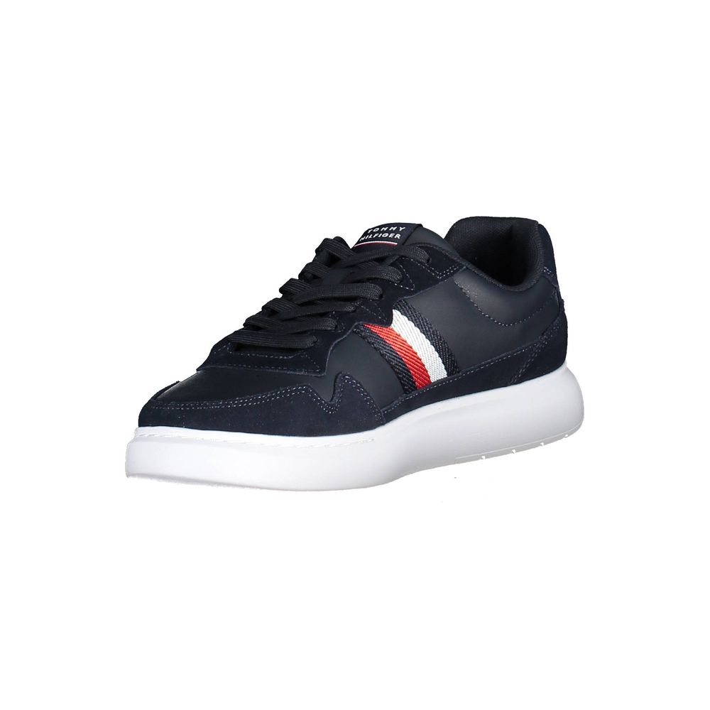 Tommy Hilfiger Blue Leather Men Sneaker LUNESCAPE