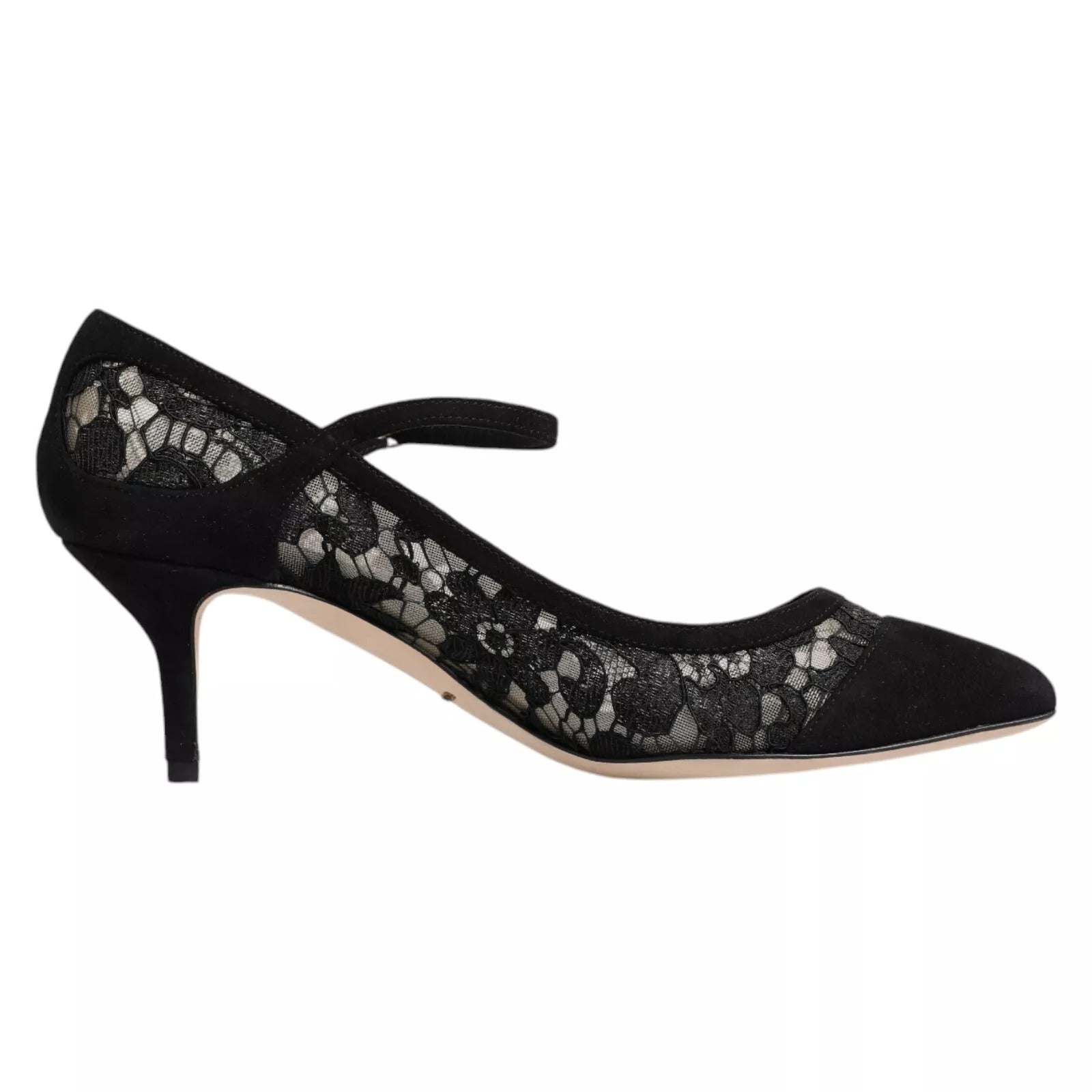 Dolce & Gabbana Black Mary Jane Taormina Lace Pumps Shoes LUNESCAPE
