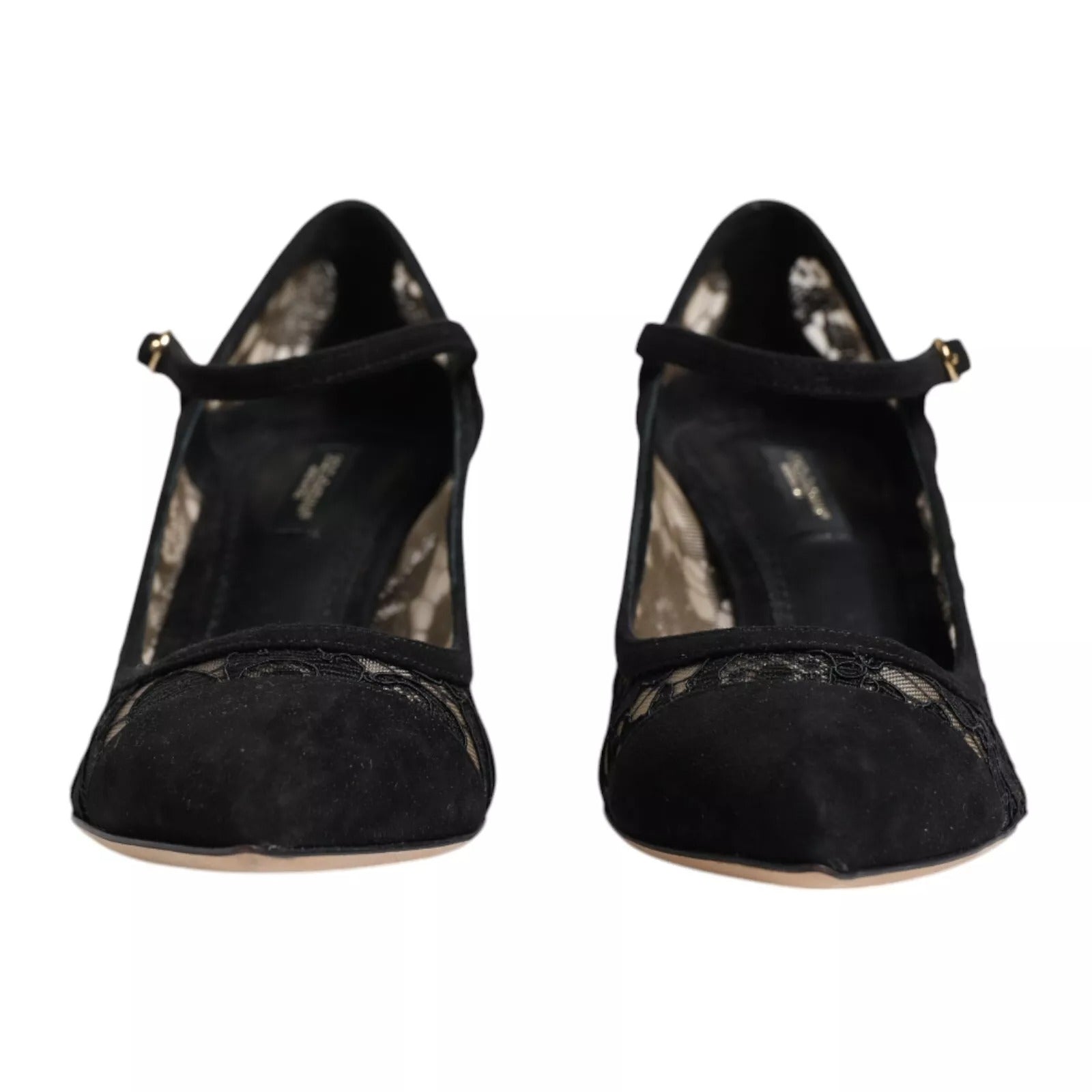 Dolce & Gabbana Black Mary Jane Taormina Lace Pumps Shoes LUNESCAPE