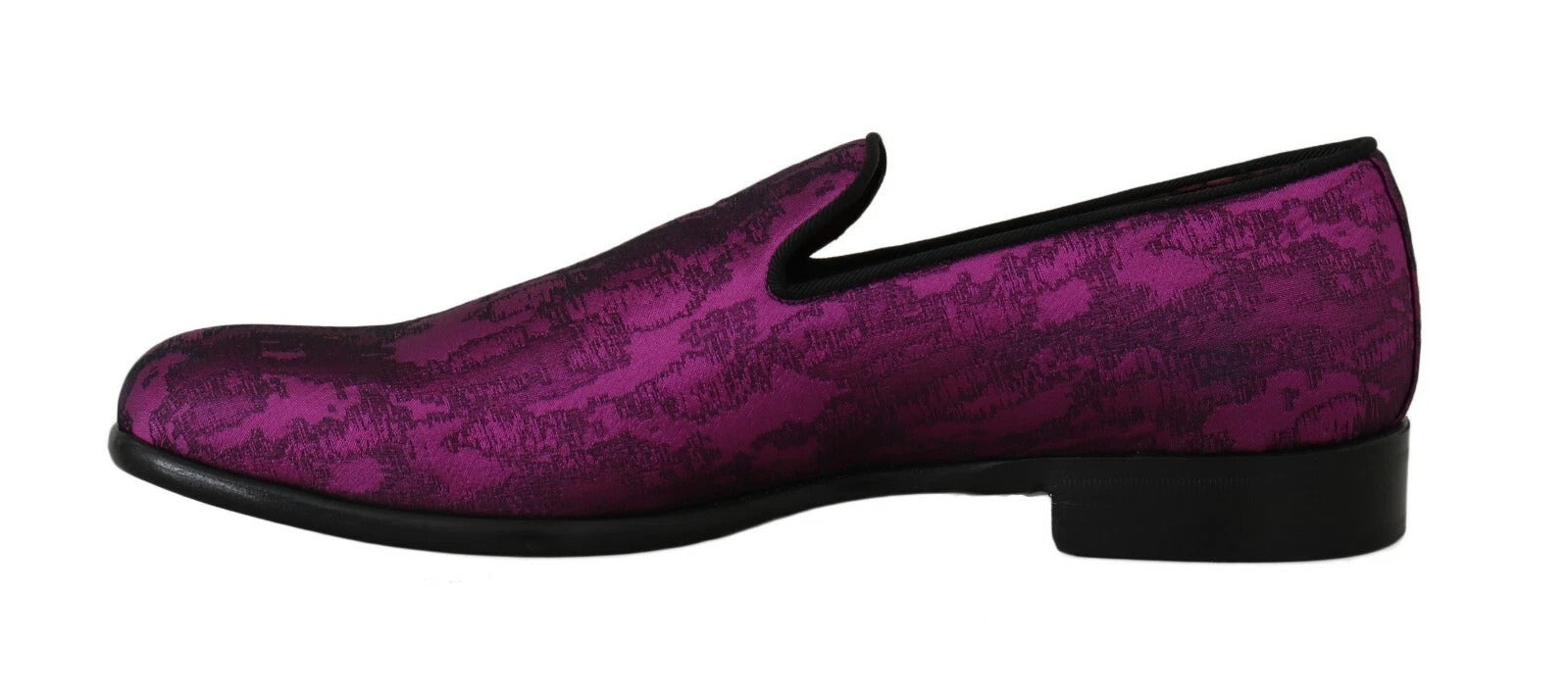 Dolce & Gabbana Purple Jacquard Loafers Dress Formal Shoes LUNESCAPE