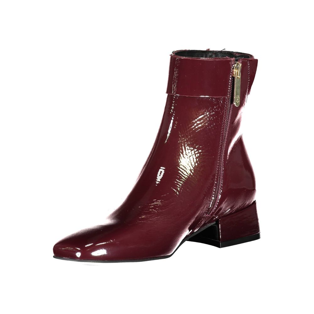 Tommy Hilfiger Purple Moto Ankle Boot