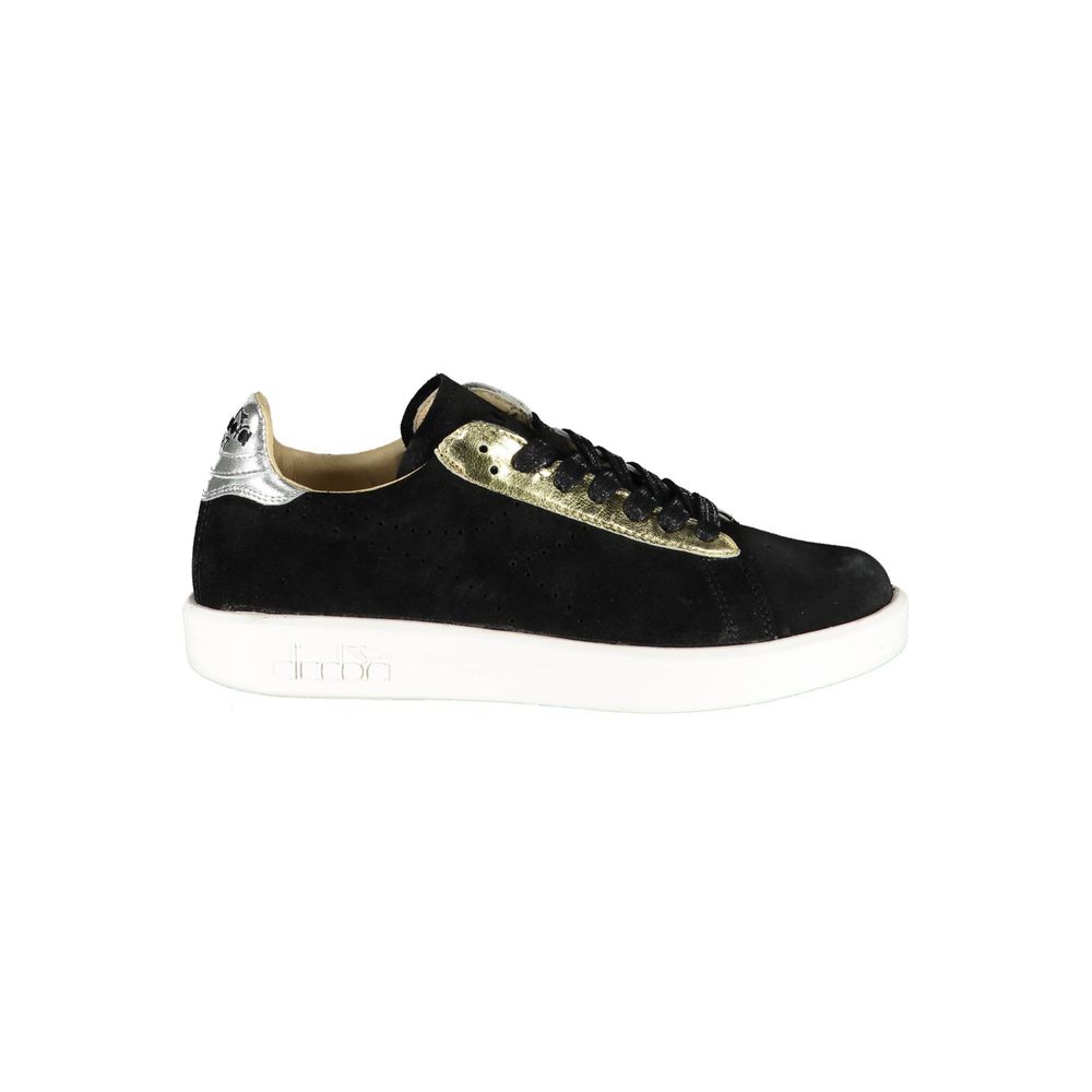 Diadora Black Leather Women Sneaker LUNESCAPE