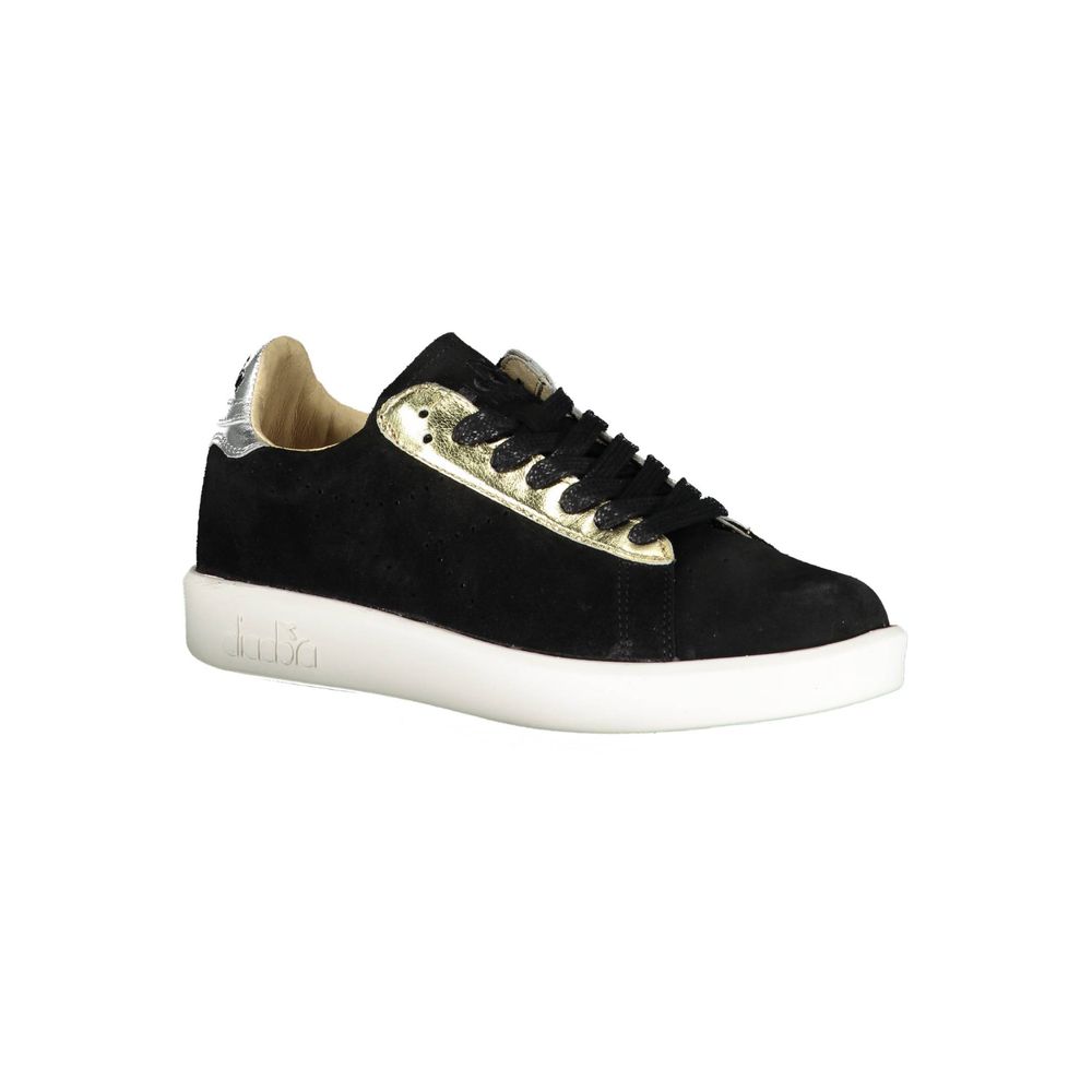 Diadora Black Leather Women Sneaker LUNESCAPE