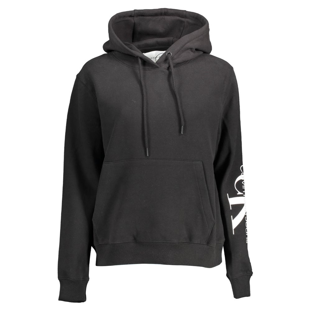 Calvin Klein Black Cotton Women Sweatshirt