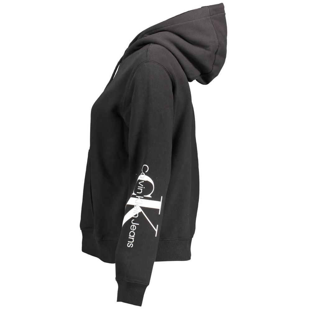 Calvin Klein Black Cotton Women Sweatshirt