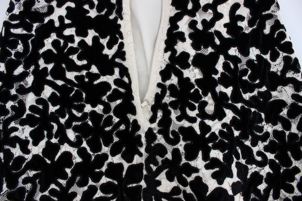 Dolce & Gabbana Floral Lace Ricamo Long Ball Maxi Dress LUNESCAPE