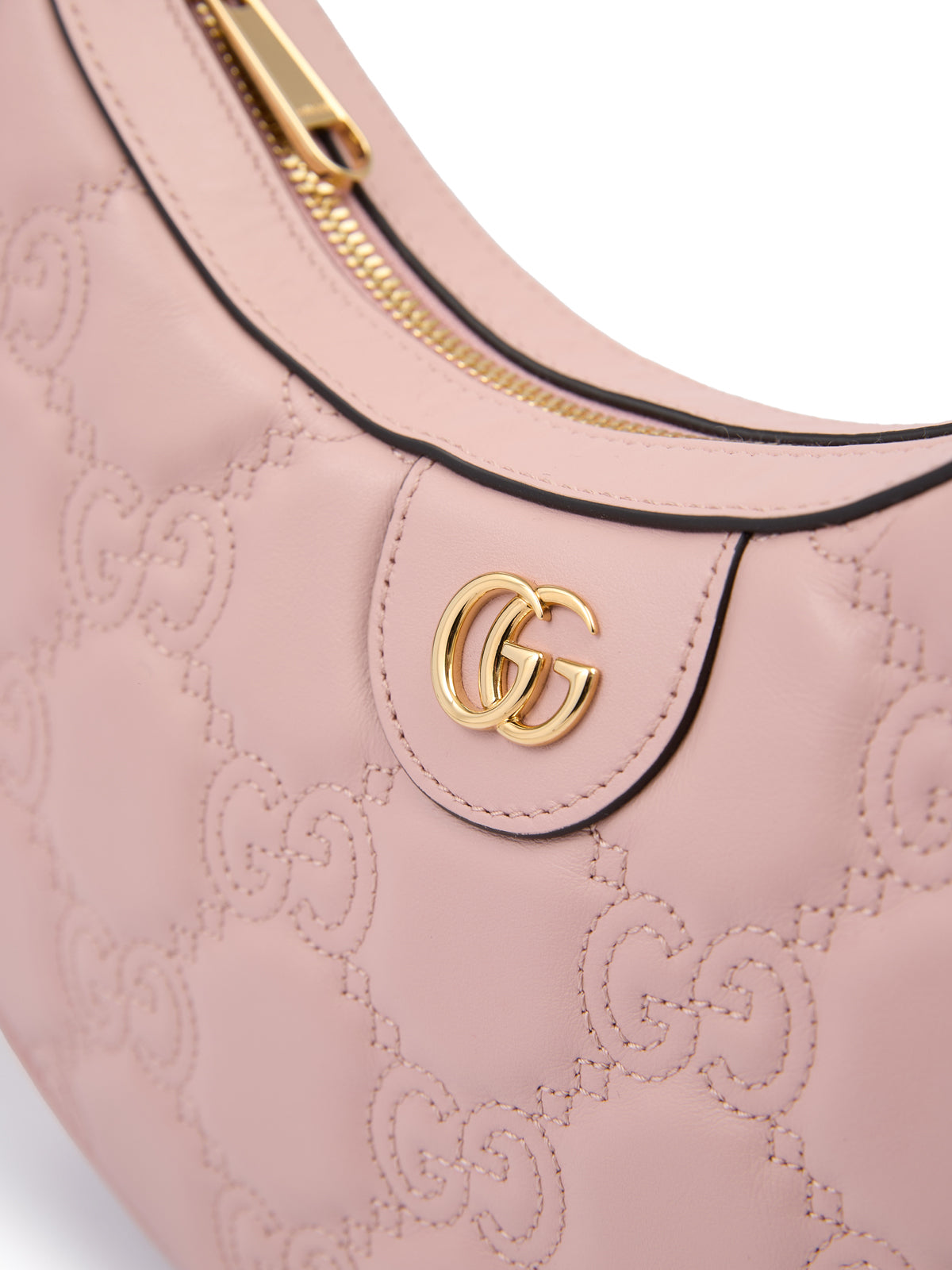 Gucci Light Pink Leather Shoulder Bag LUNESCAPE