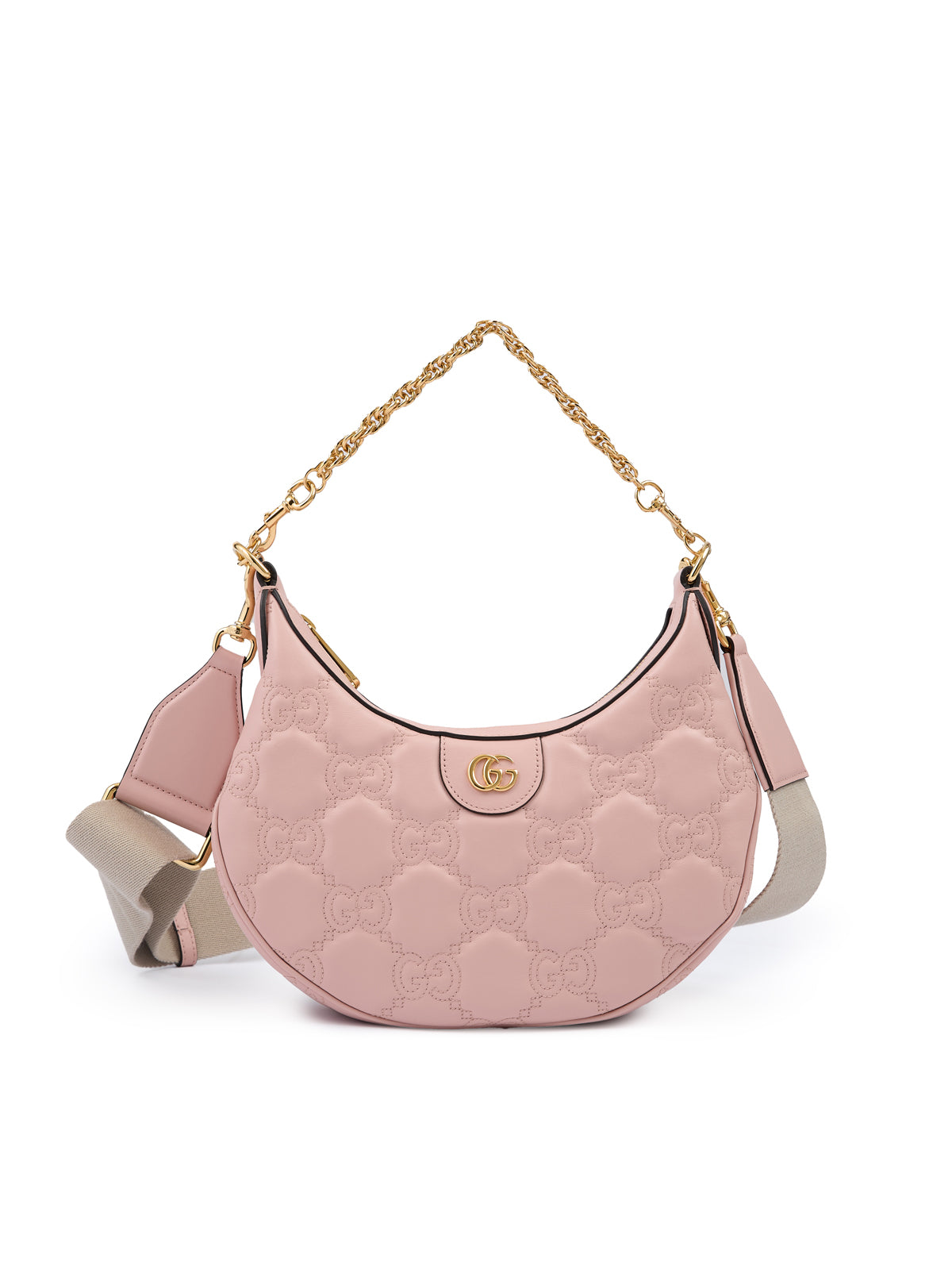 Gucci Light Pink Leather Shoulder Bag LUNESCAPE