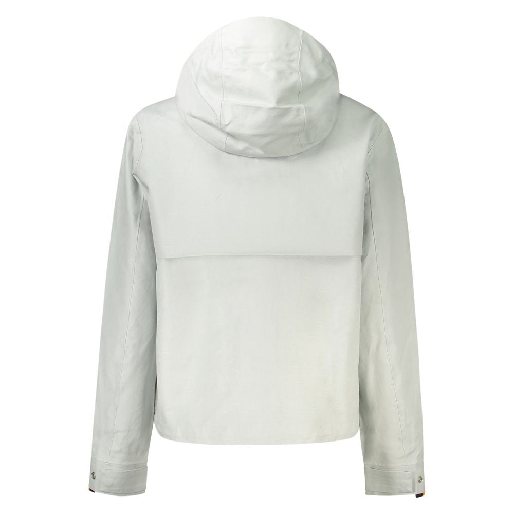 K-WAY Gray Linen Women Jacket LUNESCAPE