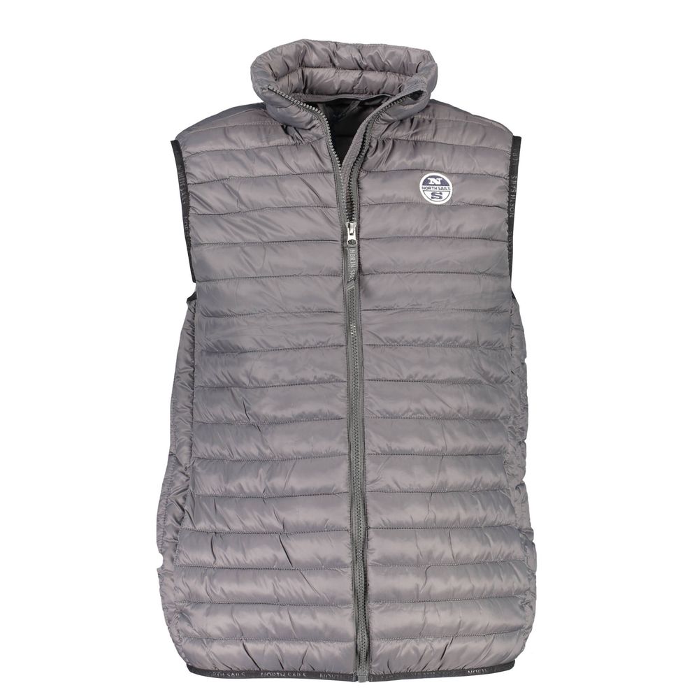 North Sails Brown Men's Puffer Vest LUNESCAPE