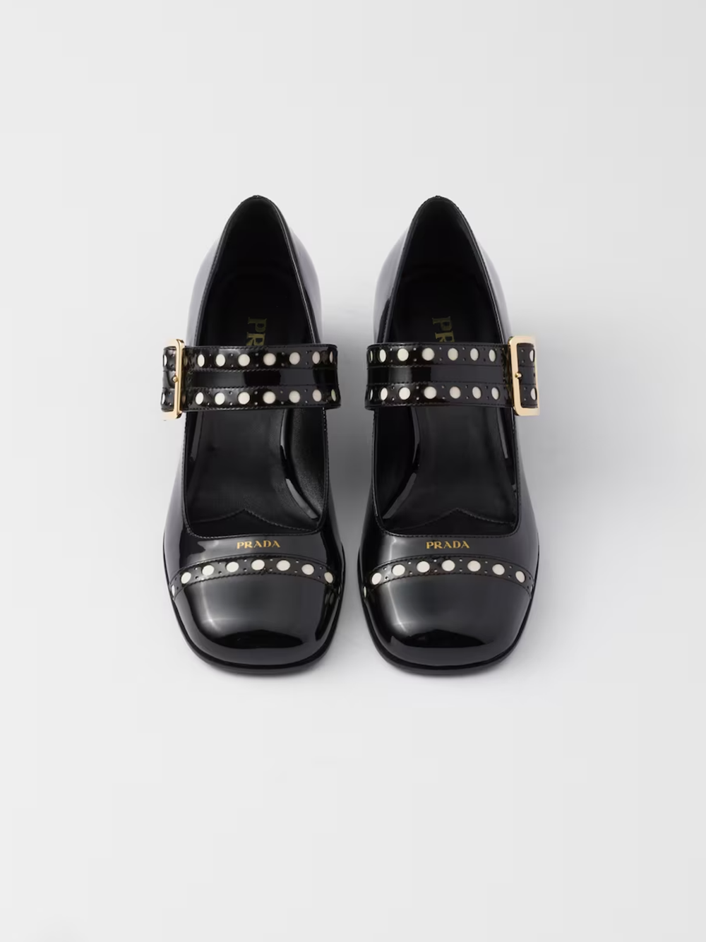 Prada Black Patent leather Mary Jane pumps LUNESCAPE