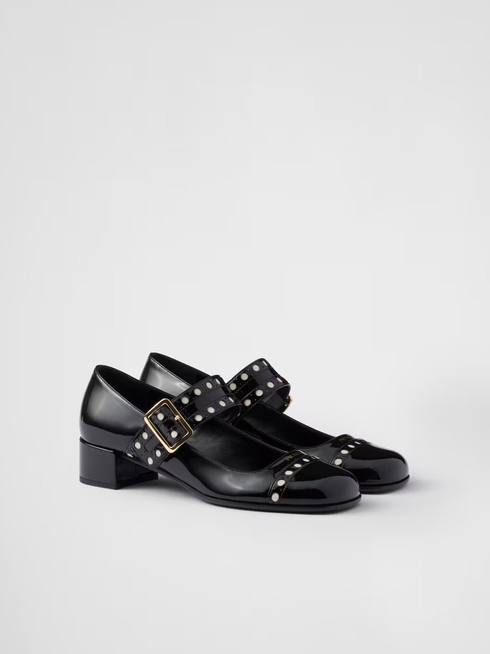 Prada Black Patent leather Mary Jane pumps LUNESCAPE