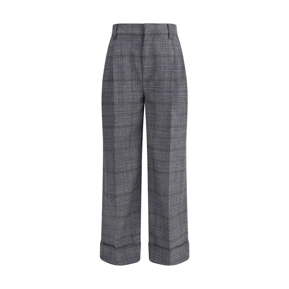 Brunello Cucinelli Prince of Wales patterned Pants LUNESCAPE