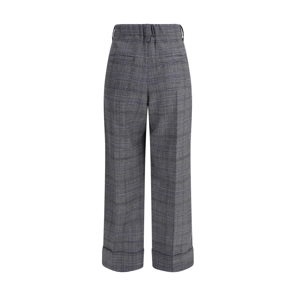 Brunello Cucinelli Prince of Wales patterned Pants LUNESCAPE