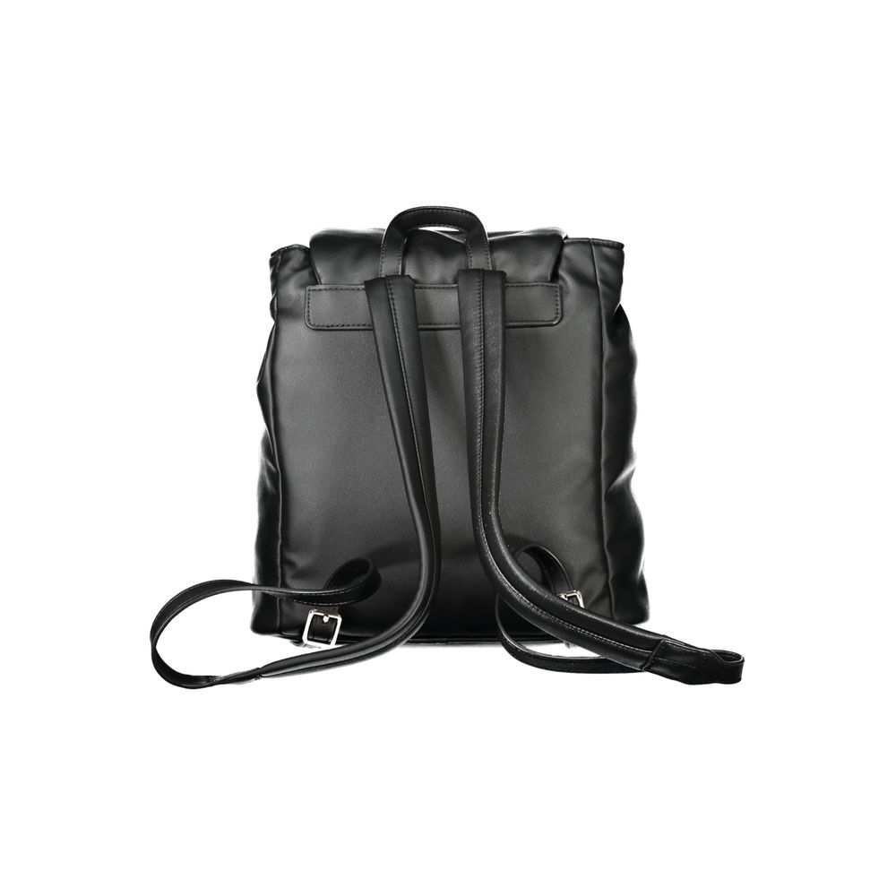 Tommy Hilfiger Black Polyester Women Backpack LUNESCAPE