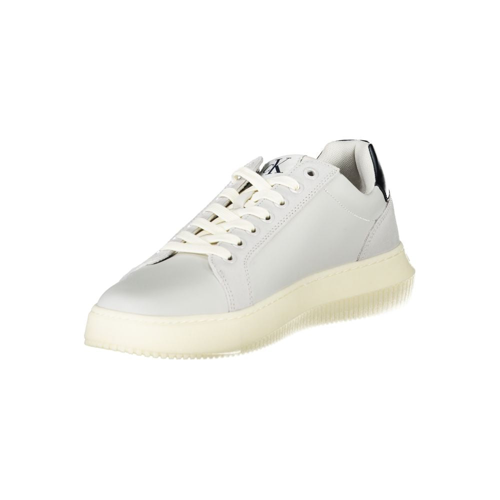 Calvin Klein Brown Leather Men Sneaker LUNESCAPE