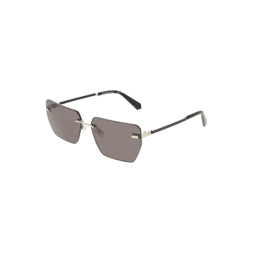 Calvin Klein Gray Metal Men Sunglasses LUNESCAPE