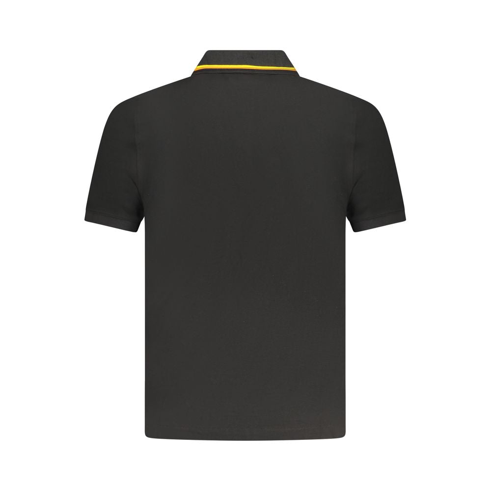K-WAY Black Cotton Polo Shirt LUNESCAPE