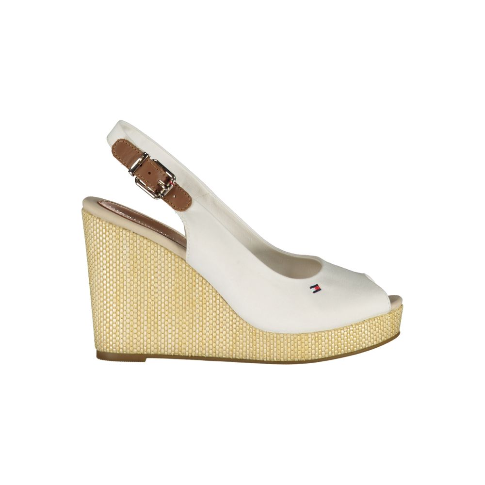 Tommy Hilfiger White Cotton Sandal LUNESCAPE