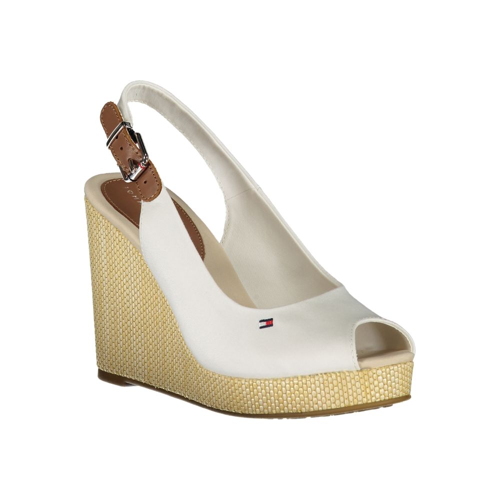 Tommy Hilfiger White Cotton Sandal LUNESCAPE