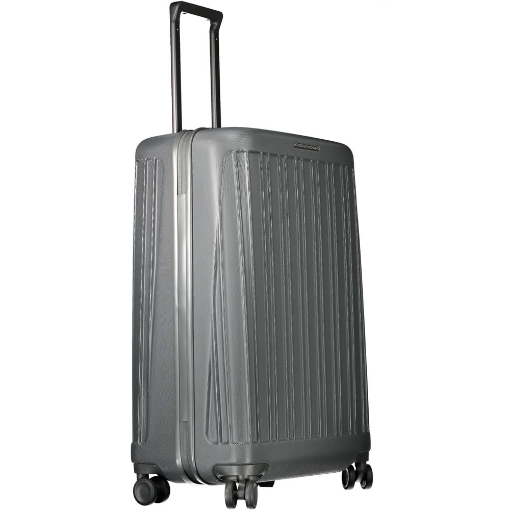 Piquadro Gray Hard-Side Carry-On Rolling Suitcase LUNESCAPE