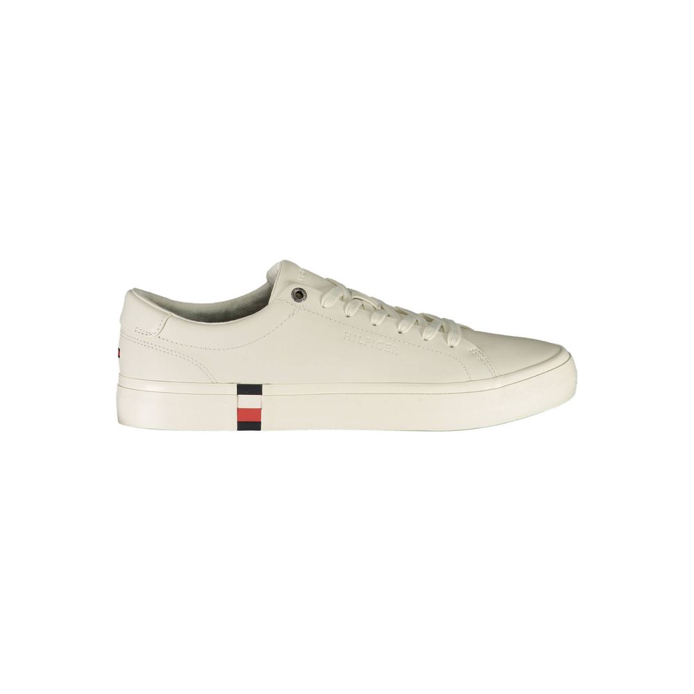 Tommy Hilfiger White Leather Men Sneaker LUNESCAPE