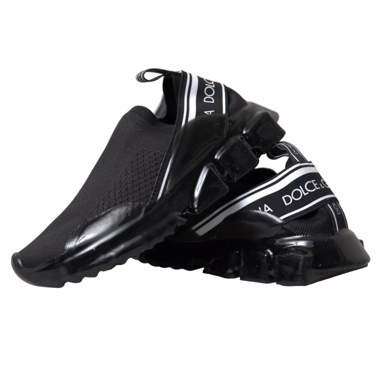 Dolce & Gabbana Black Sorrento Slip-On Low Top Sneakers