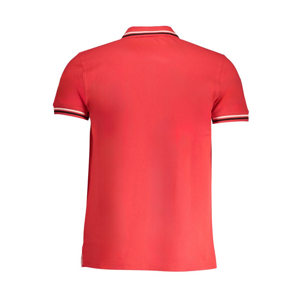 Cavalli Class Red Cotton Polo Shirt LUNESCAPE