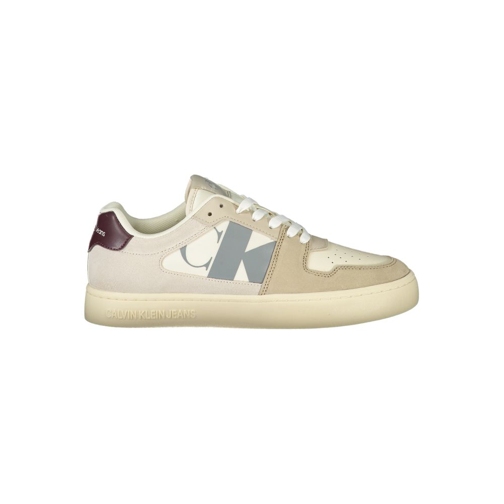 Calvin Klein Beige Polyester Men Sneaker LUNESCAPE
