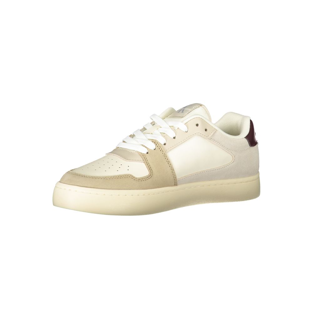 Calvin Klein Beige Polyester Men Sneaker LUNESCAPE