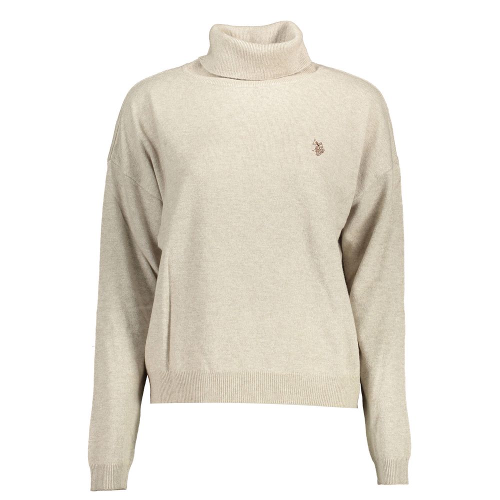 U.S. POLO ASSN. Beige Fabric Women's Sweater