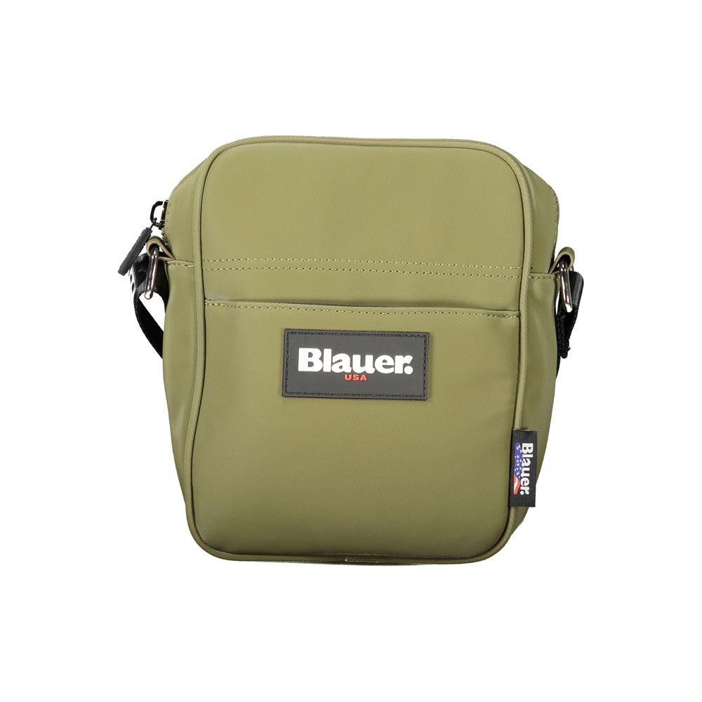 Blauer Green Polyester Men Shoulder Bag LUNESCAPE