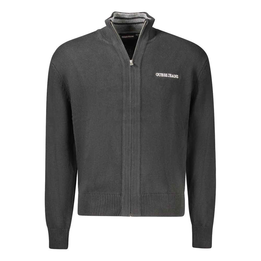 Guess Jeans Black Cotton Men Sweater LUNESCAPE