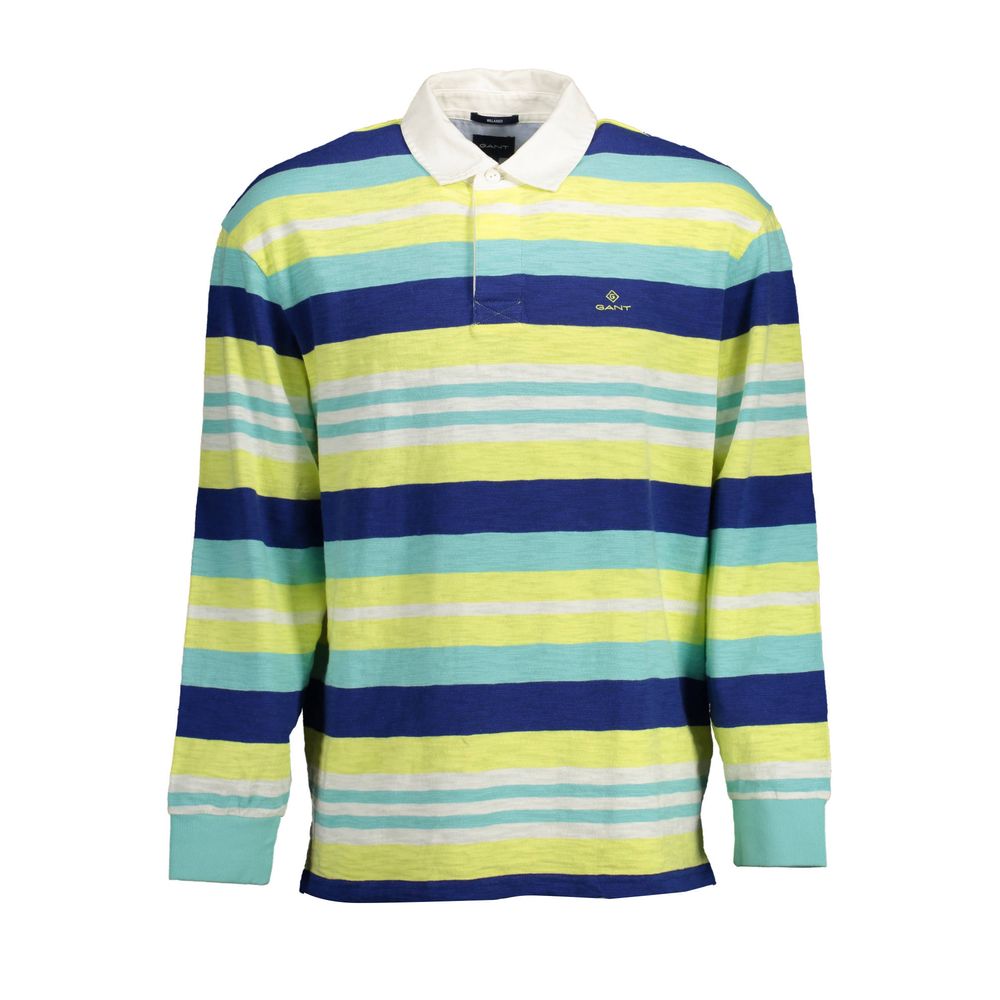 Gant Yellow Cotton Men Polo Shirt LUNESCAPE