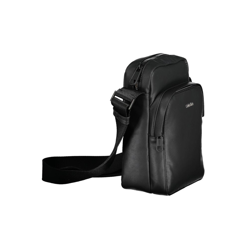 Calvin Klein Black Polyester Men Shoulder Bag LUNESCAPE