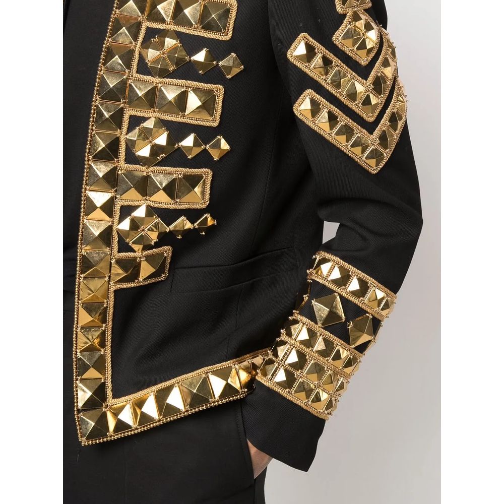 Balmain Black Acetate Men's Blazer LUNESCAPE