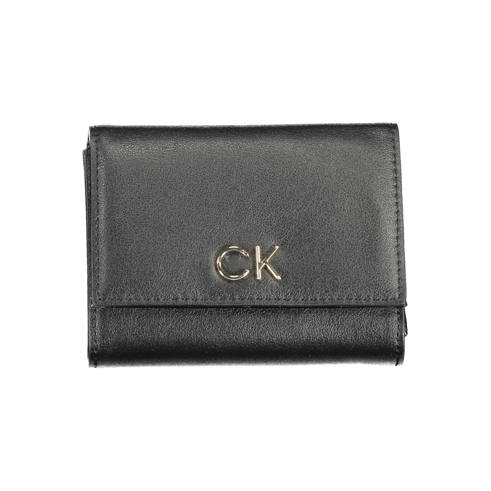 Calvin Klein Black Polyester Women Wallet LUNESCAPE