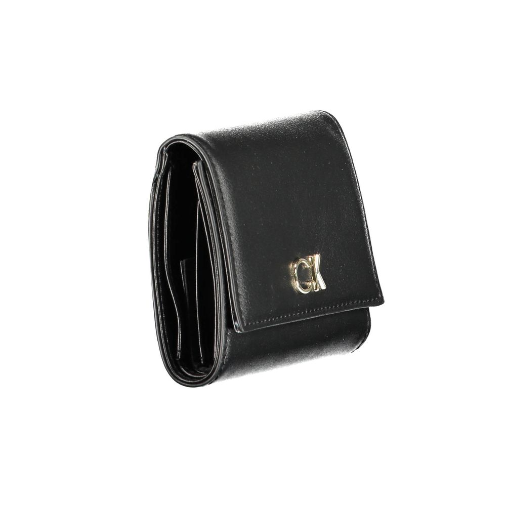 Calvin Klein Black Polyester Women Wallet LUNESCAPE