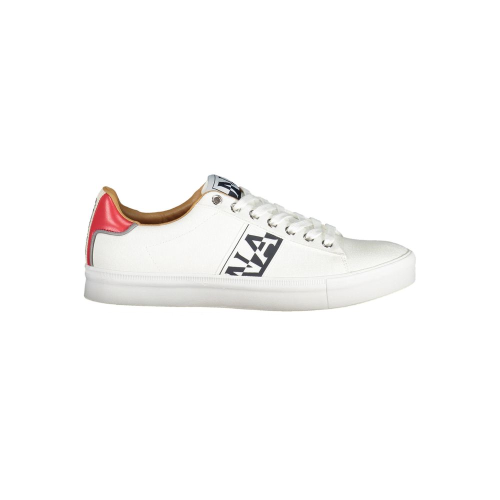 Napapijri White Polyester Men Sneaker LUNESCAPE
