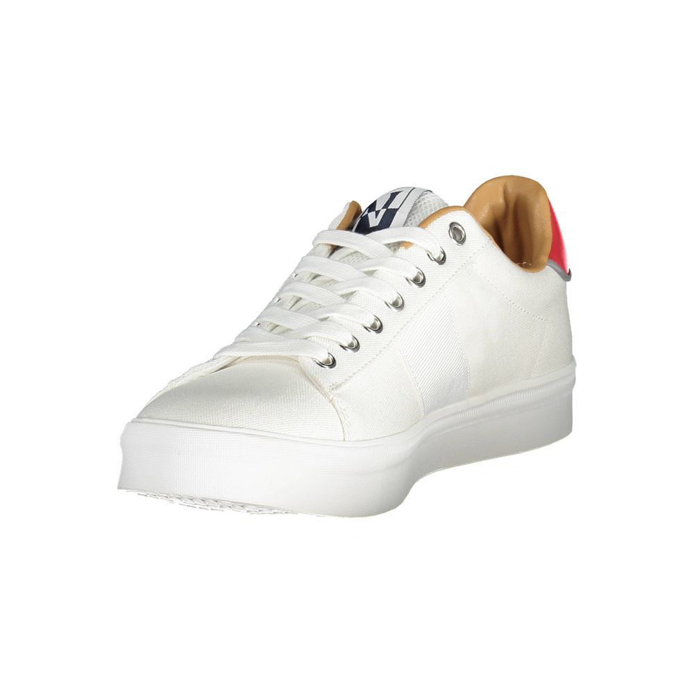 Napapijri White Polyester Men Sneaker LUNESCAPE