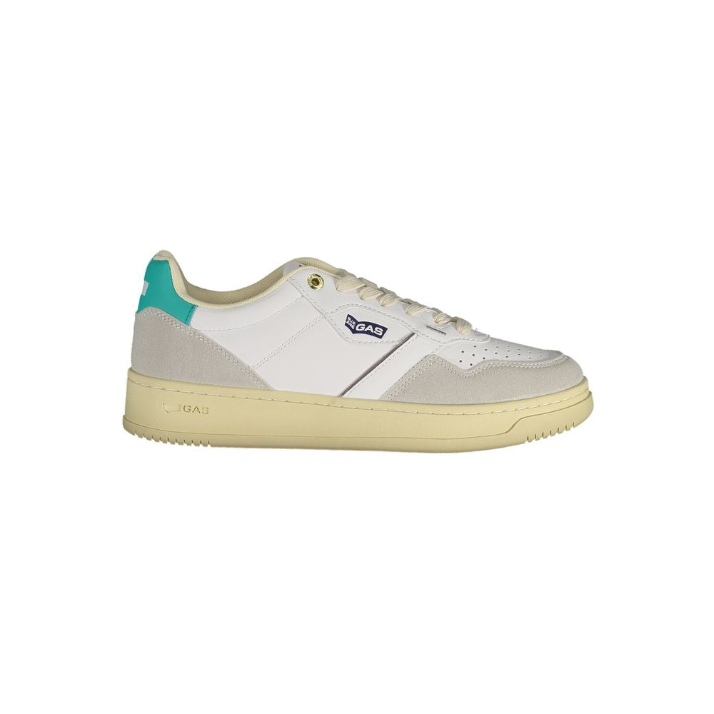 Gas White Artificial Leather Women Sneaker LUNESCAPE