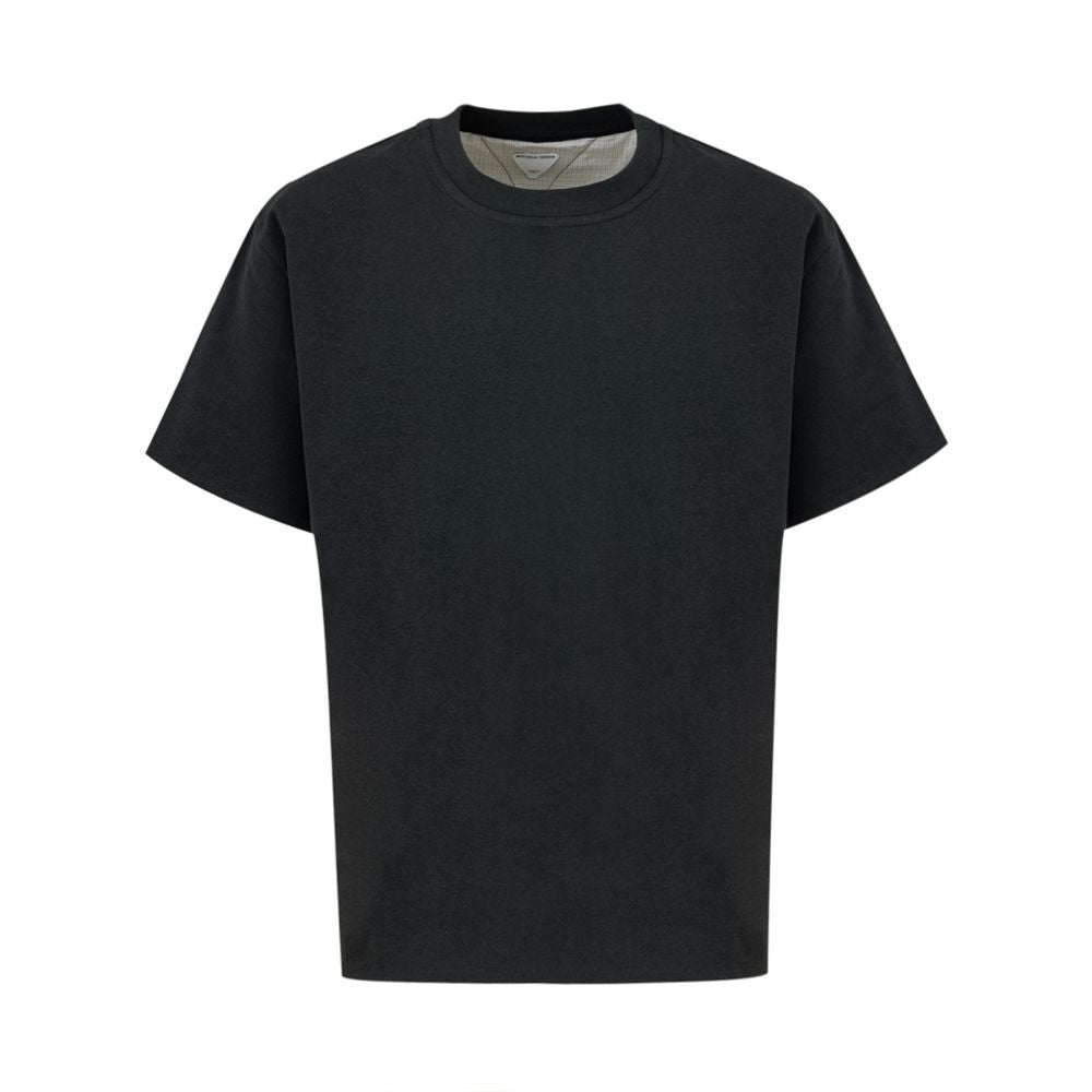 Bottega Veneta Gray Cotton T-Shirt LUNESCAPE